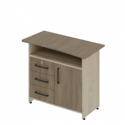 Тумба приставна права (8506R) АНШАР ГРУП 900х500х750 мм.